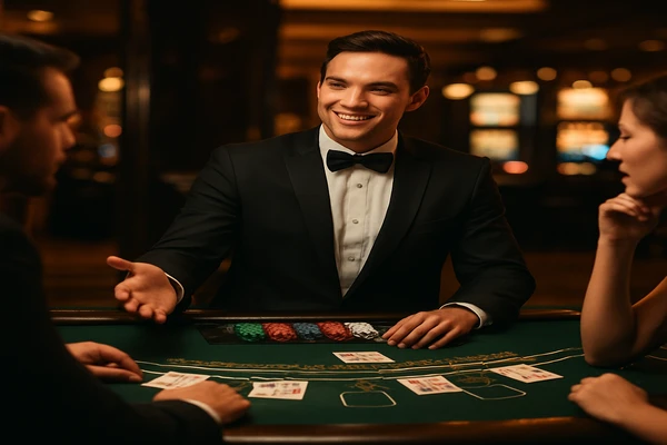 বহু রঙের স্লট মেশিন ও আলোয় সমৃদ্ধ খেলার পরিবেশ